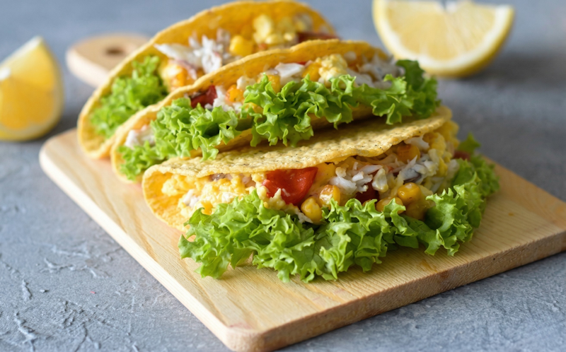 Barramundi and Egg Salad Tacos