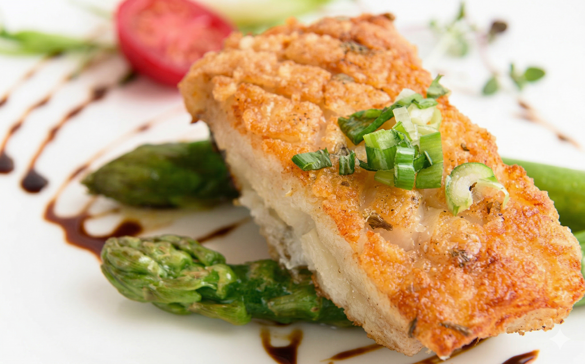 Pan-fried Kühlbarra Barramundi with Supreme Soya Sauce