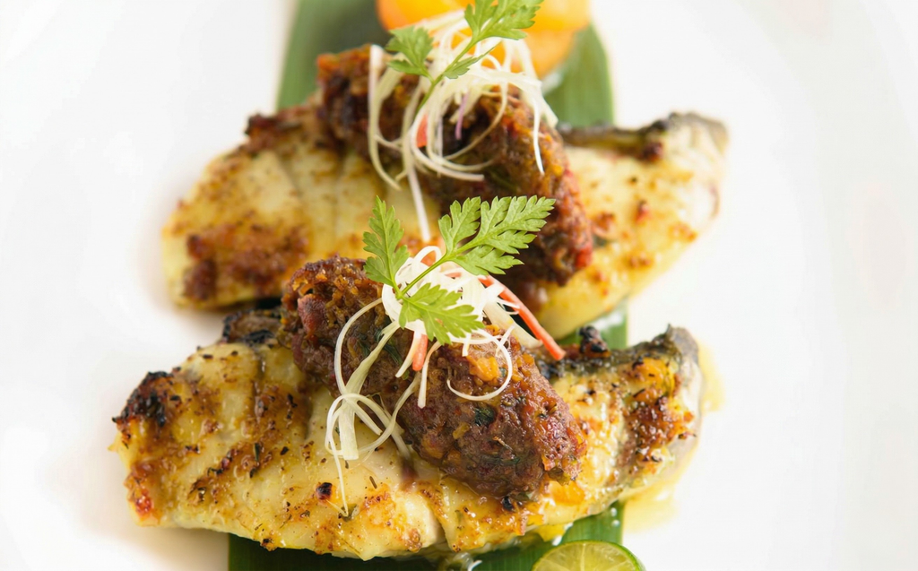 Grilled Kühlbarra Barramundi with Yellow Turmeric Paste