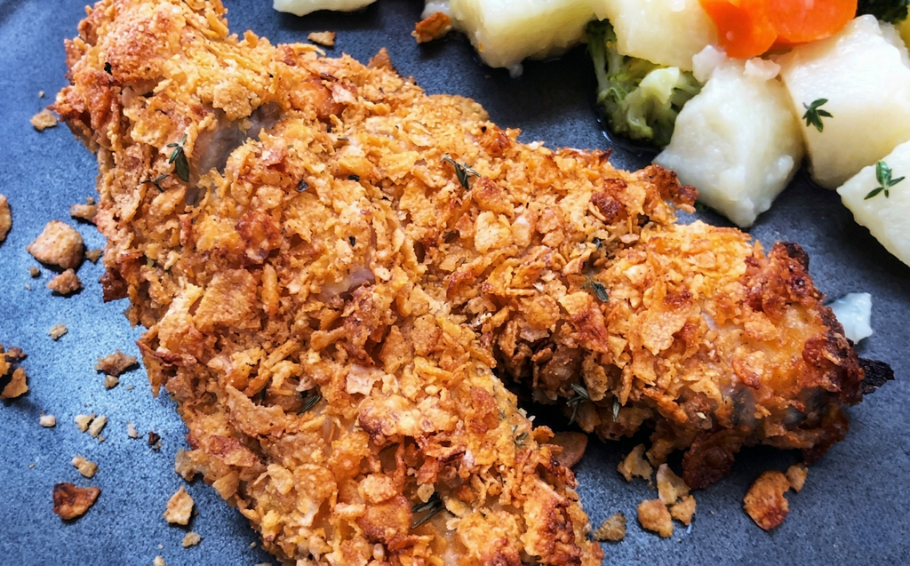 Crispy Baked Cornflake-Crusted Barramundi