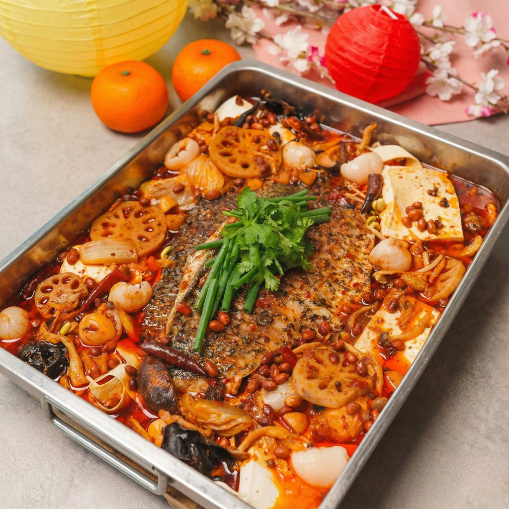 Lychee Chong Qing Grilled Barramundi