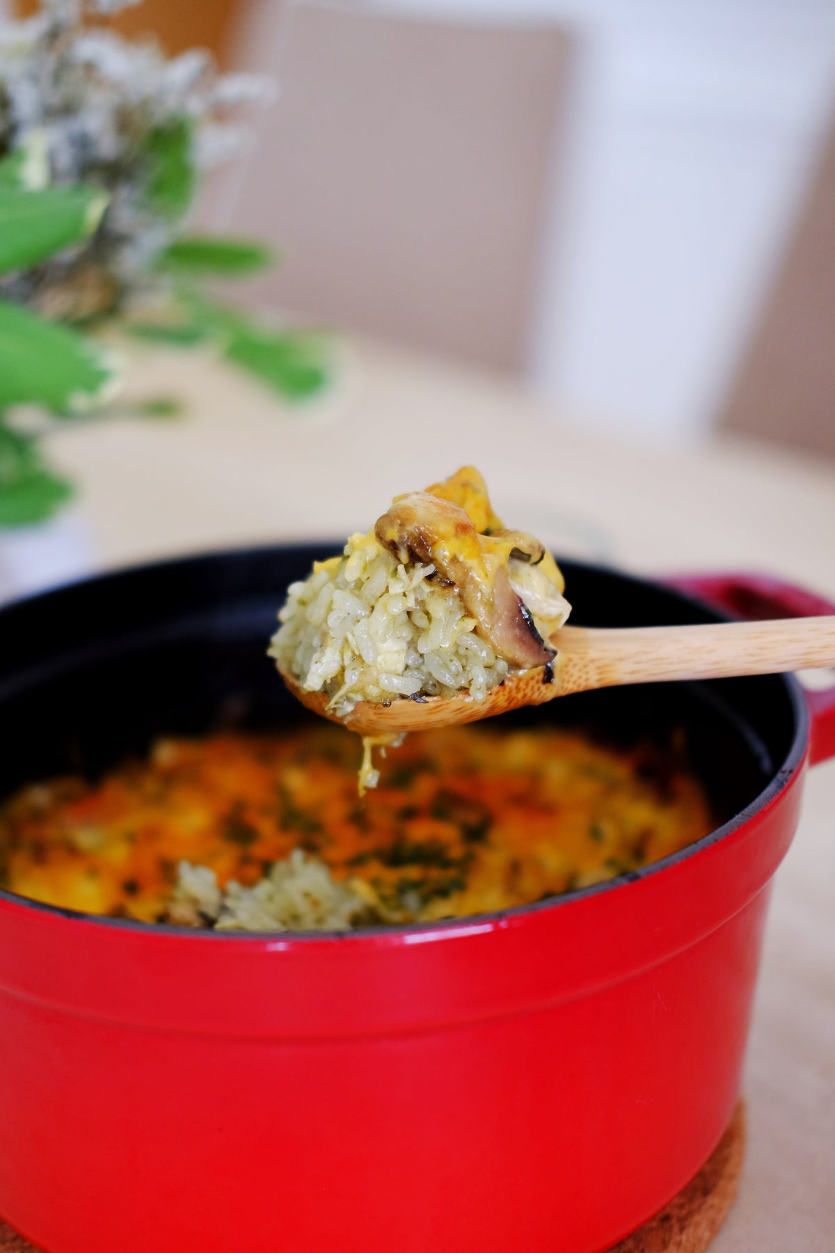 Pesto Barramundi Belly Baked Rice