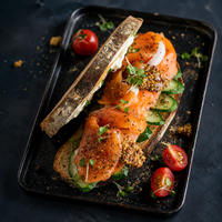 Smoked Salmon with Five Peppers